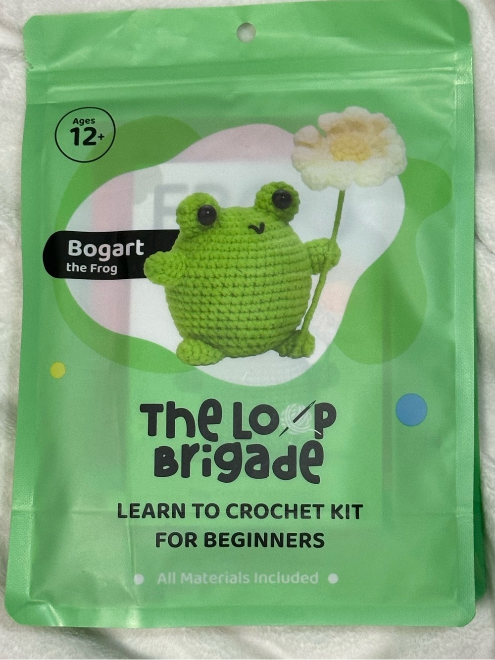 The Loop Brigade Bogart The Frog Learn To Crochet Kit For Beginners